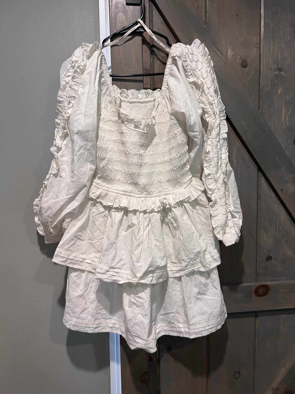 NWOT Cleobella Cream Tiered Cotton Dress Small GORGEOUS MSRP $348